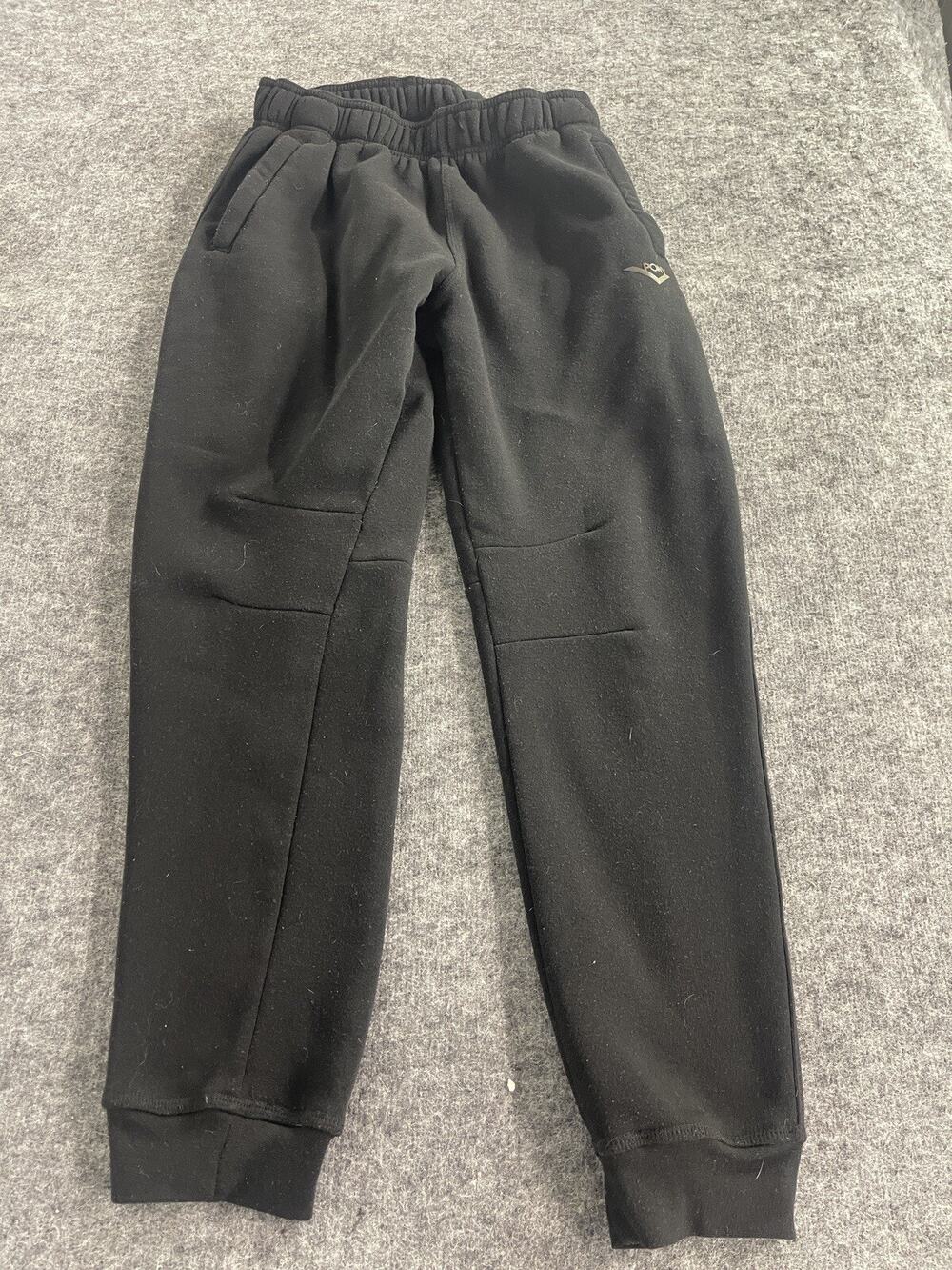 Pony Sweatpants Women Medium Black Joggers Tapered Pants Pull On Stretch N132